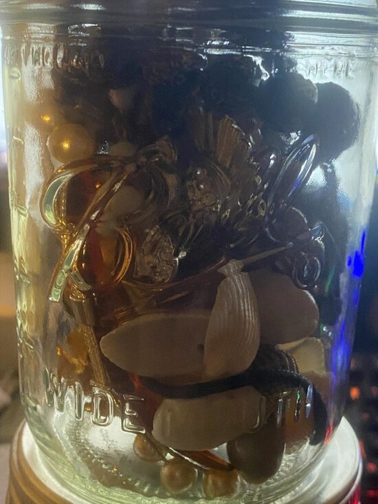 Curated Vintage Jewelry Treasure MASON JAR Lot | Guaranteed STERLING & Signed Pi - Picture 2 of 7